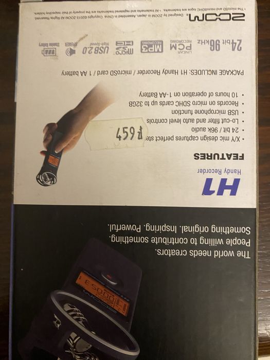 Zoom h1 handy recorder