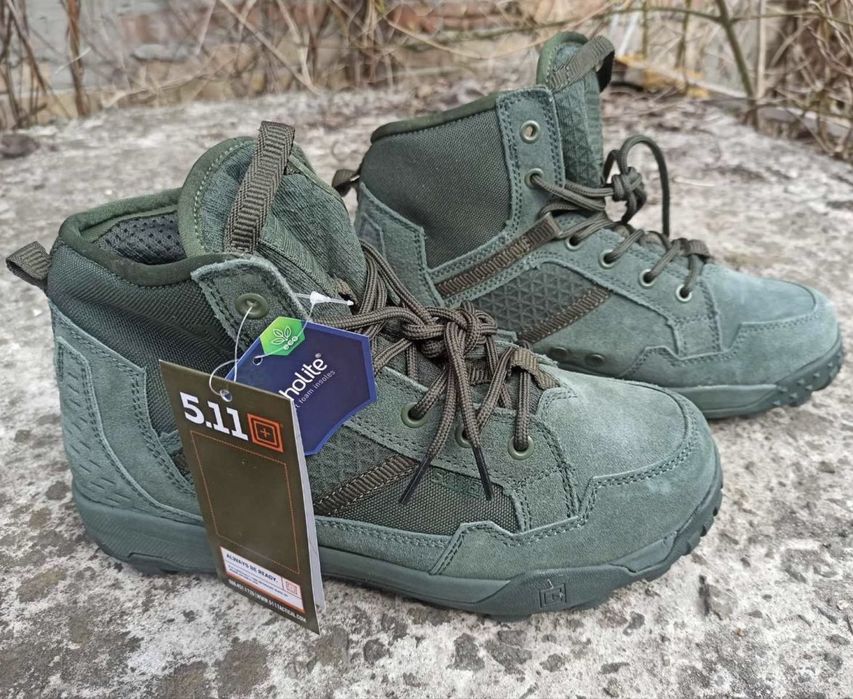 Тактичні берці 5.11 Tactical MID Олива Літні | Військові черевики TacDry | ЗСУ ‼️