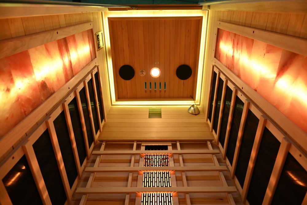 Sauna domowa sucha Infrared +panele solne GN-EA1R 90x90x200cm