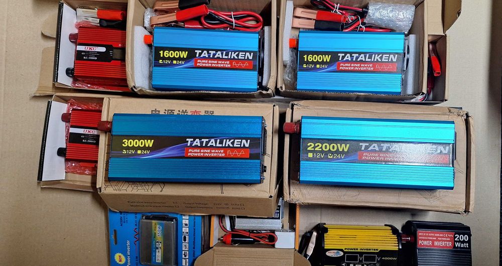 Инверторы -12В-220В-150W-2000W (чистая синусоида) Котлы, насосы.
