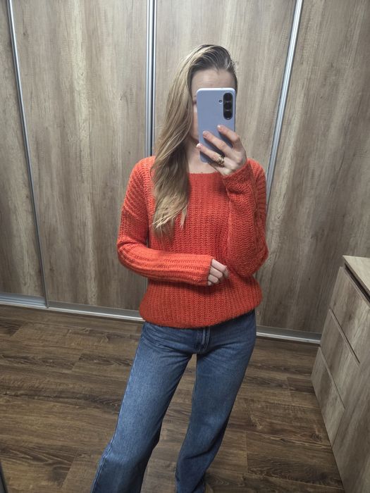 Only 34 xs sweter pomaranczowy