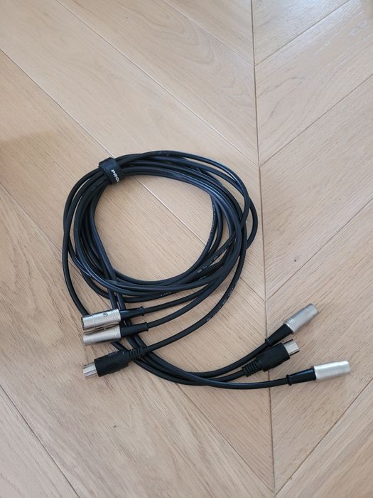 Kabel MIDI 1,8m (3 sztuki)