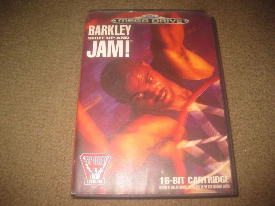 Jogo "Barkley Shut Up And Jam!" para Sega Mega Drive