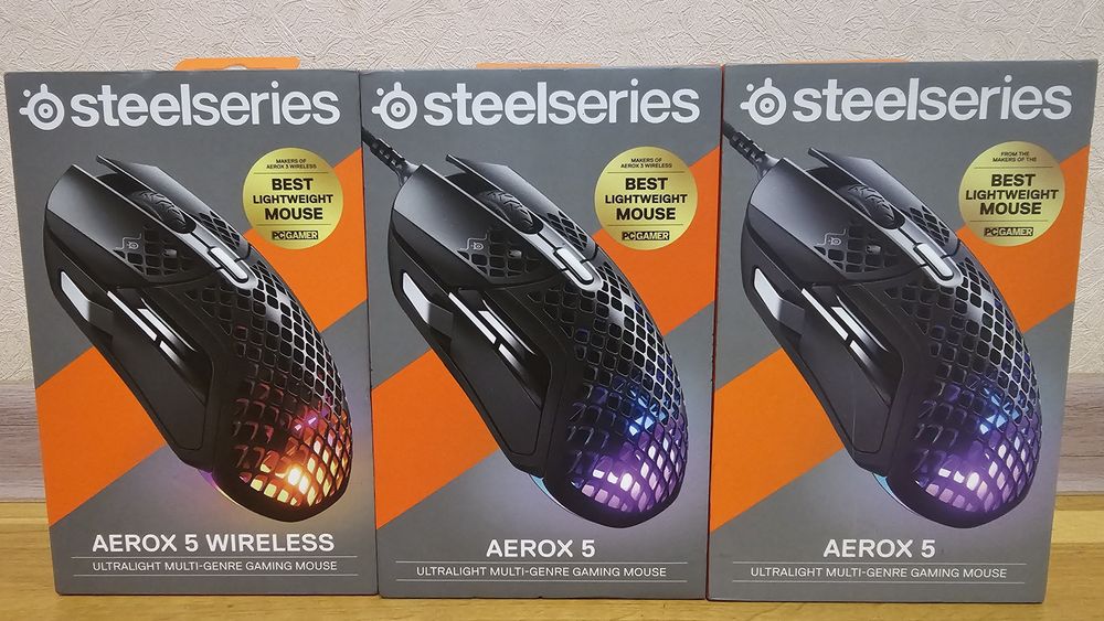 Ігрові бездротові мишки SteelSeries Aerox 3 / 5 / 9 Wireless (Оригінал)