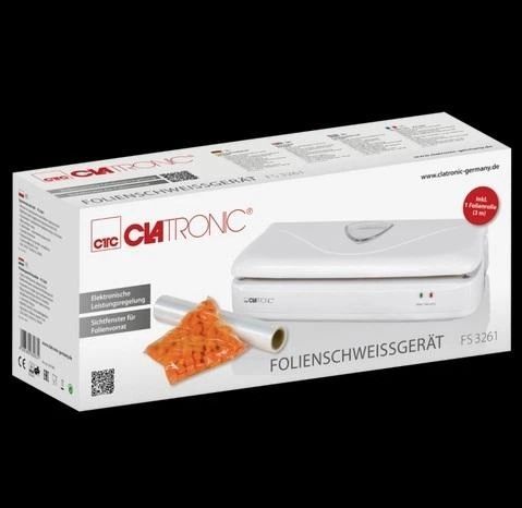 Вакуумний пакувальник Clatronic FA3261 з плівкою для вакумування