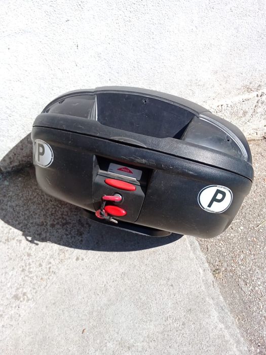 Mala com suporte para moto