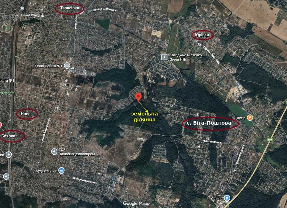 Продаж земельної ділянки 10 соток під сад-во біля с.Нове Київська обл.