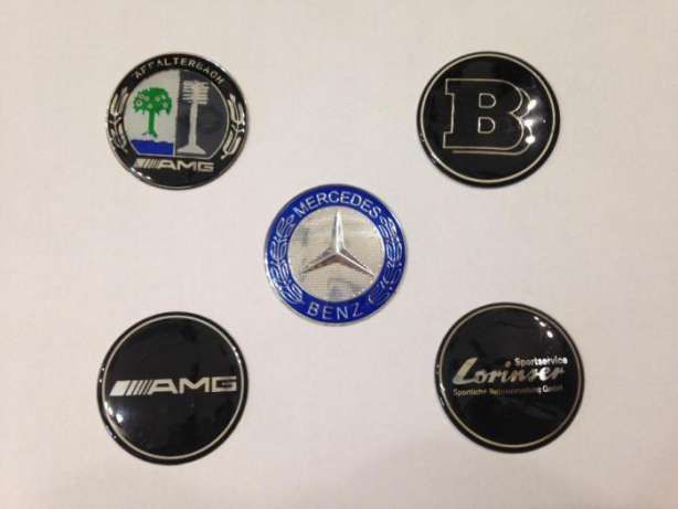 Эмблемы решетки кузова капота на крыло Mercedes AMG BRABUS Lorinser