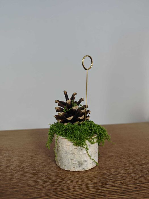 Podstawki pod Winietki ślubne dekoracje numerki stołów Forest wedding
