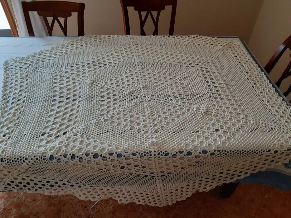 toalha mesa croché