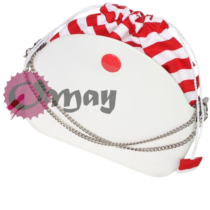 organizer OBAG MOON LIGHT worek pasy czerwone 2 kieszenie komin OMAY