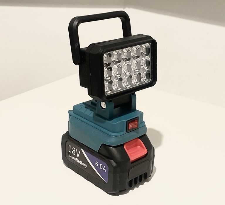 LED-лампа Прожектор з Акумулятором 18V(15 світлодіодів)