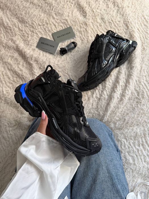 Кросівки Balenciaga Runner LED Black premium (з підсвіткою) | Кроссовки чоловічі жіночі