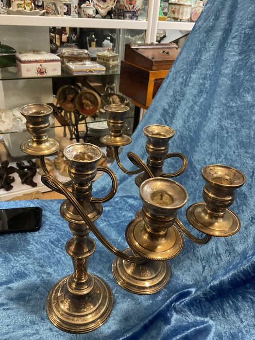 Par candelabro 3 lumes ,discrição abaixo 30 cm