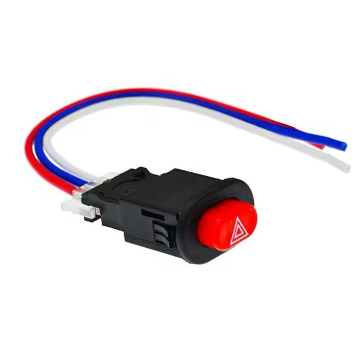 Interruptor 4 Piscas Universal Encastrar - Luz de Emergência para Moto