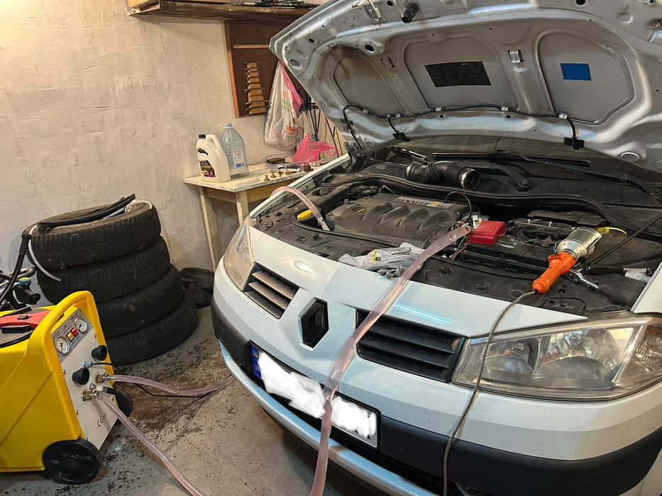 Аппаратная промывка системы охлаждения авто, промывка печки авто