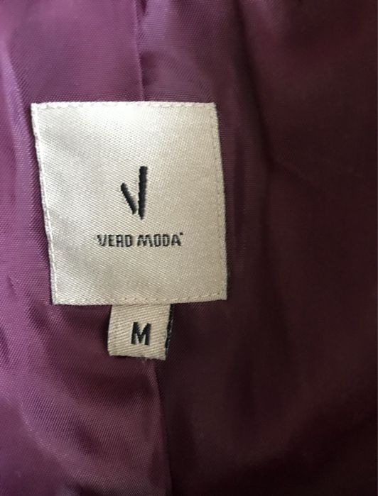 Vero Moda Автоледи полушубок из кролика цвета марсала
