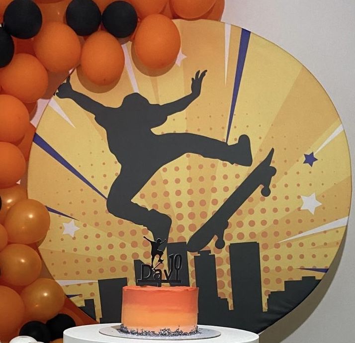 PAINEL DE FESTA REDONDO 1,50m