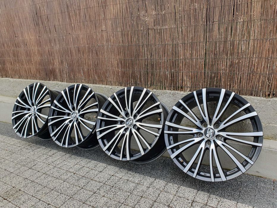4x Alufelgi 19-stki VW, Audi 5x112mm czarny mat+ poler!