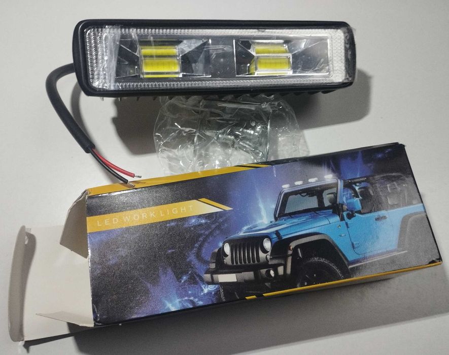 Pequeno foco led para veículos, 48w 6000k