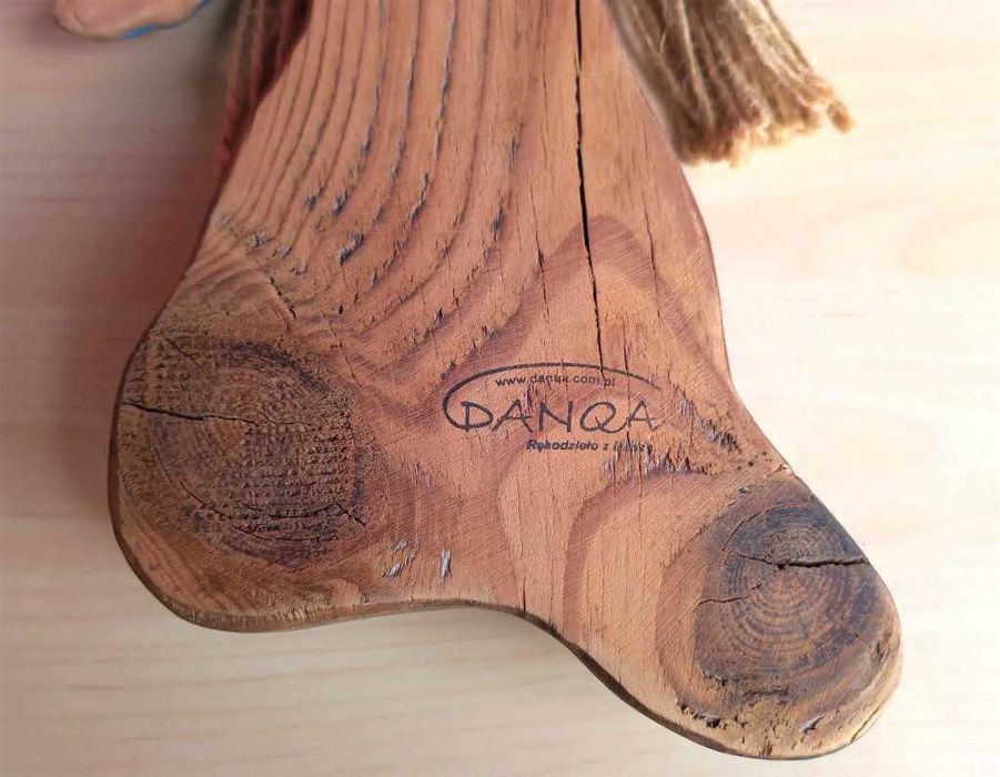 Anioł drewno i ceramika DANQA