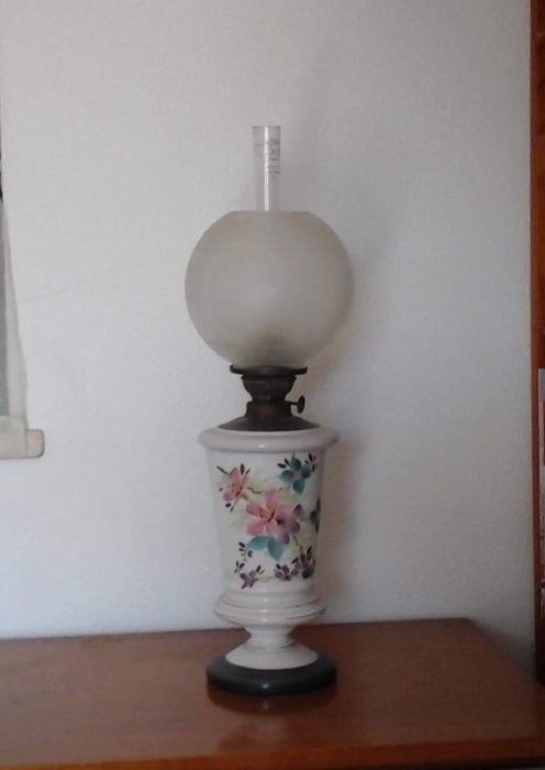 Candeeiro mesa com flores