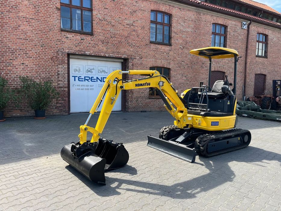 Komatsu PC26MR-3  FV23% Import Po Przeglądzie Bez Luzów Nowe Gąsienice 2710KG 3 Łyżki