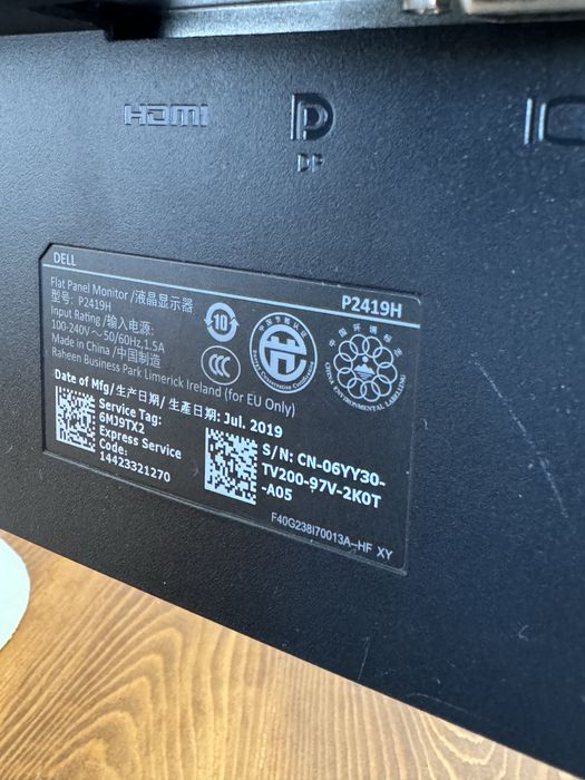 Monitor Dell 24 polegadas P2419H