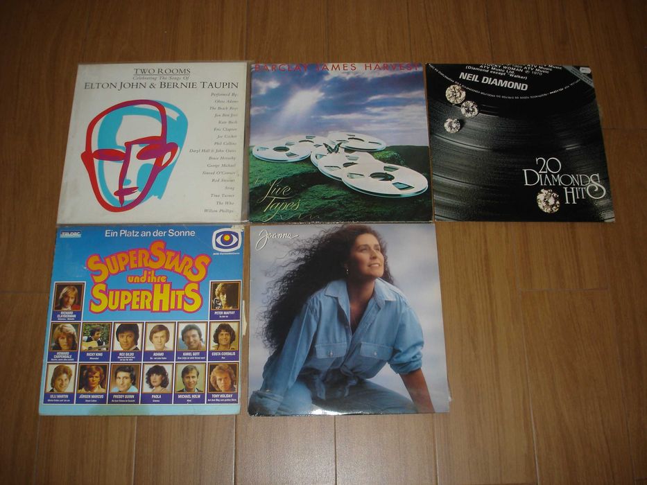 5 discos de vinil em bom estado