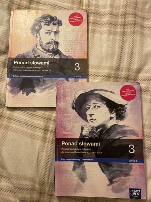 Podręczniki do polskiego Ponad słowami 3 cz. 1 i 2