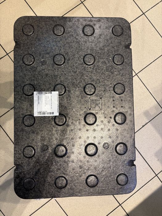 Styrobox czarny ok 60x40x15