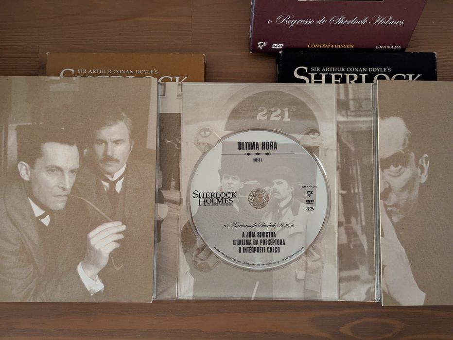 Coleção Completa DVD (18) Serie + Episodios Duplos Sherlock Holmes