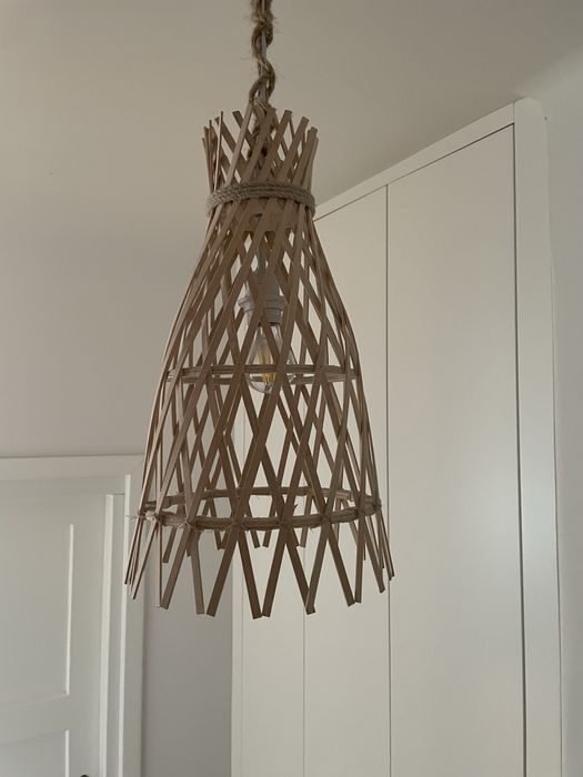 Lampa ażurowa sufitowa wisząca boho