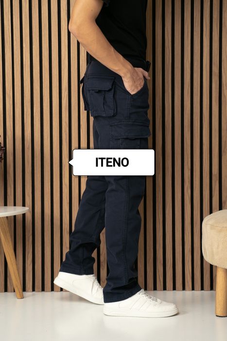 Штани чоловічі карго утеплені ITENO сірі чорні олива сині