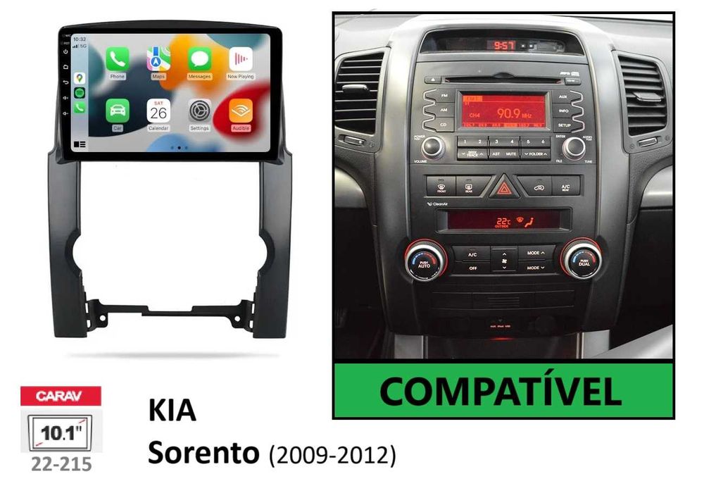 (NOVO) Rádio 2DIN • Kia SORENTO • (2002 até 2020) • Android [4+64GB]