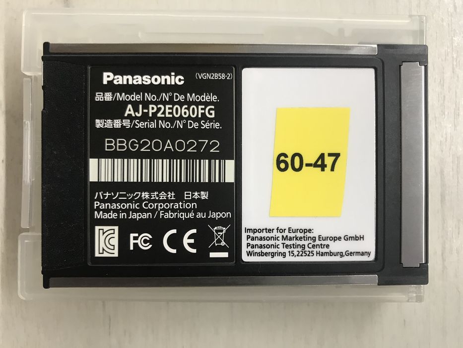 Карта памʼяті Panasonic P2 для професійних відеокамер
