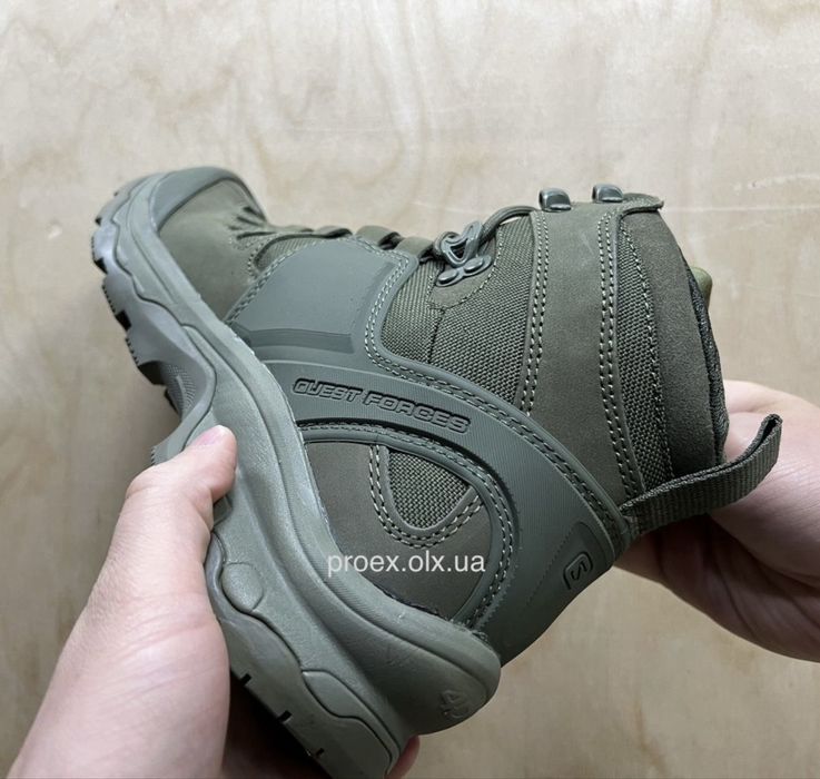 Salomon Quest 4D GTX Olive Gore-Tex | Тактичні берці | Військові черевики ЗСУ | Тактические ботинки Salomon | 42,43