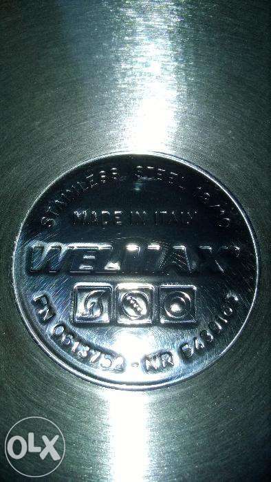 Nowa WELMAX Włoska patelnia z pomiarem temperatury.