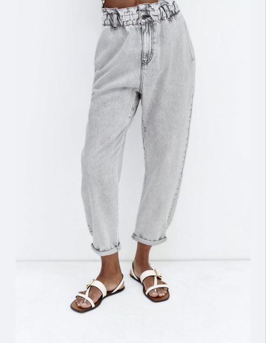 Джинсы Zara серые