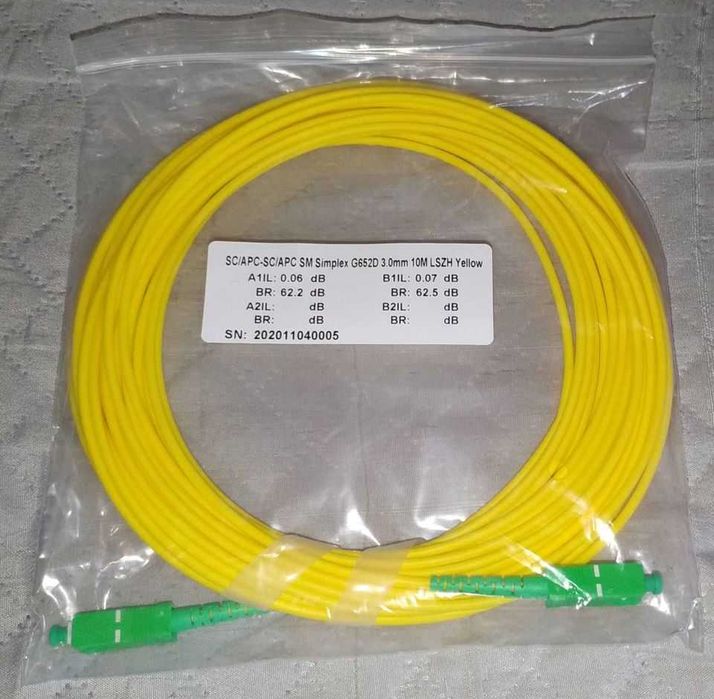 Cabo Óptico 2m, 3m, 5m, 10m PatchCord SC/APC-SC/PC Vodafone MEO NOS