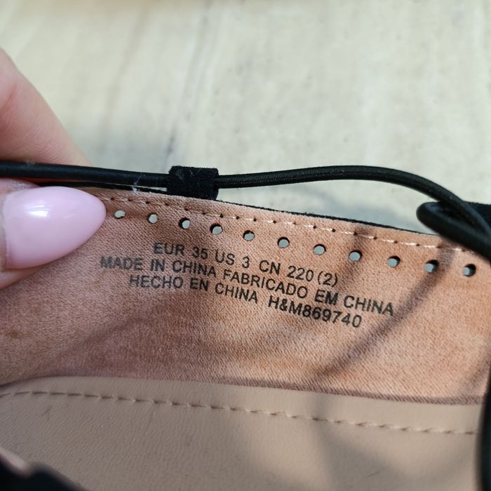 Балетки H&M туфлі 35 22см