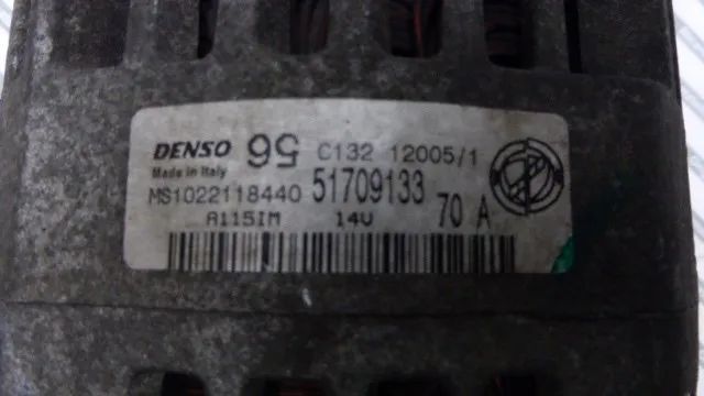 fiat panda grande punto bravo alternator 51709133