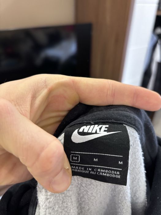 Szara bluza Nike z kapturem, meska, M, super stan