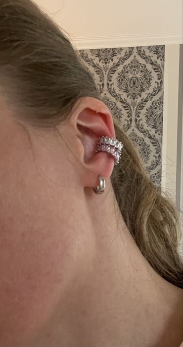 Каф на вушко, сережка, кліпса, в мішечку