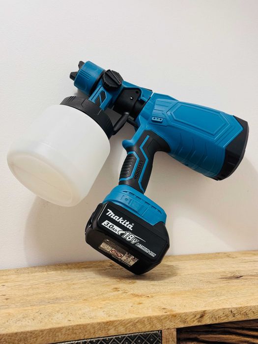 Pistolet na farbe regulowany pasuje do baterii makita lxt 18v NOWY !!