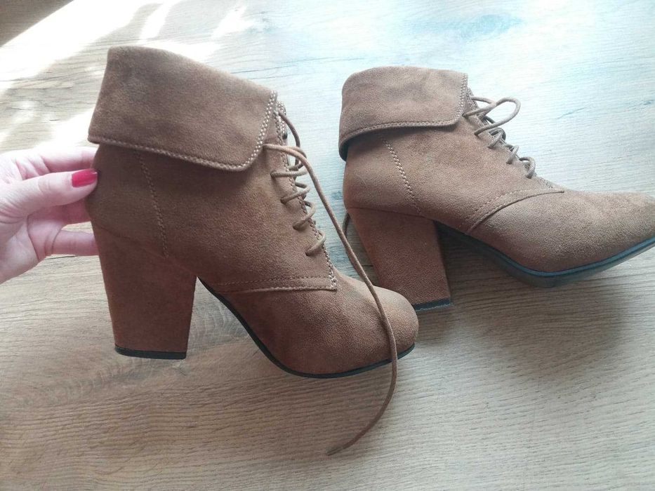 Brązowe botki rozmiar 36 CCC Jennifer