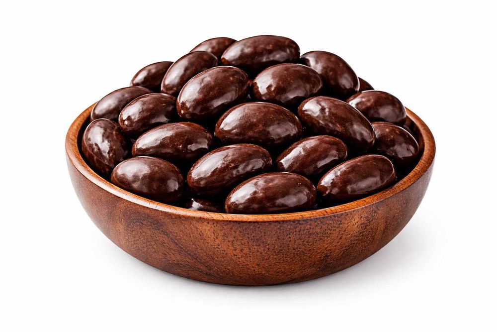 Migdały w gorzkiej czekoladzie belgijskiej 1 kg