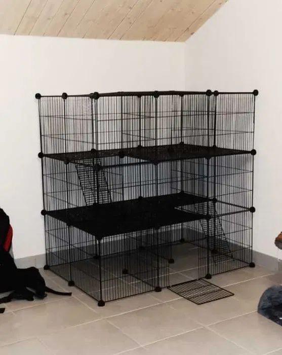 Klatka wybieg kojec XXL 3 poziomowy dla kota gryzoni małych zwierząt