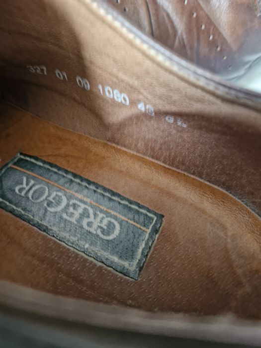 Męskie buty wizytowe Gregor 43 skóra brąz
