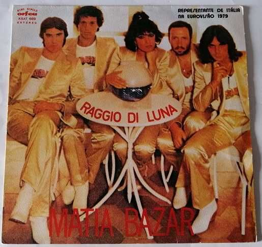 7 discos / singles de Festivais: Eurovisão, San Remo, RTP e Pequenos Cantores